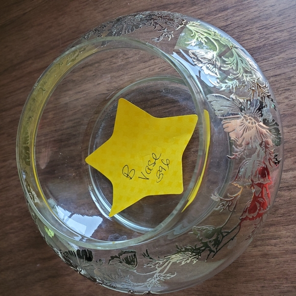 Vintage Sterling City Glass Co Sterling On Crystal Flanders Poppy Design Vase - Picture 12 of 12